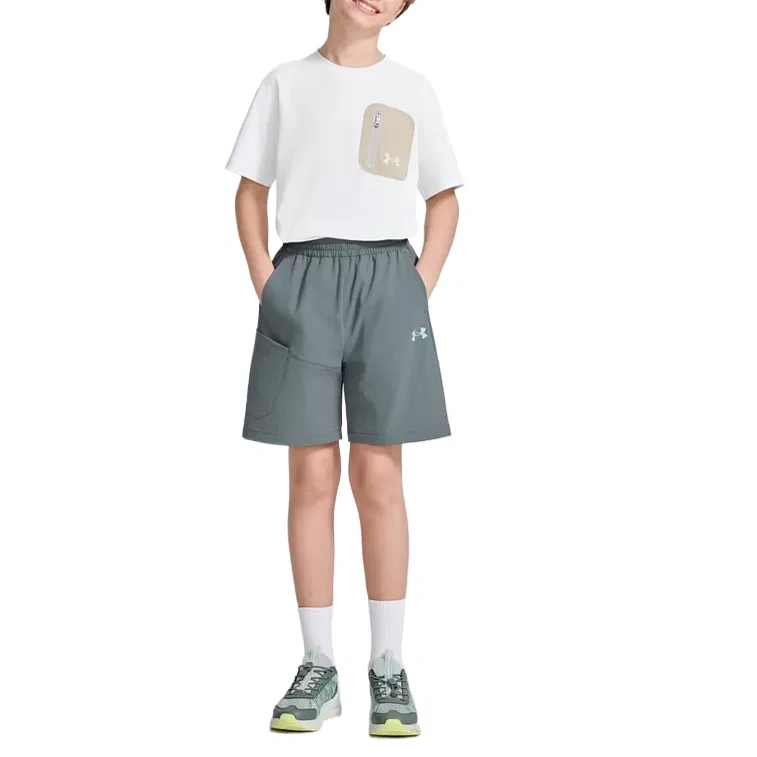 Шорты детские Under Armour Clay Green — фото 3