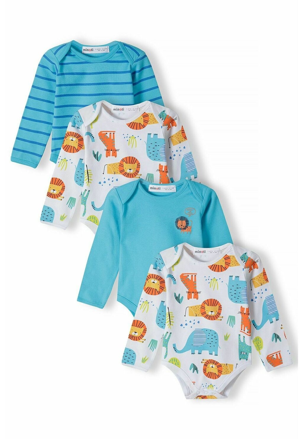 

Боди 4 PACK MINOTI, цвет turquoise white