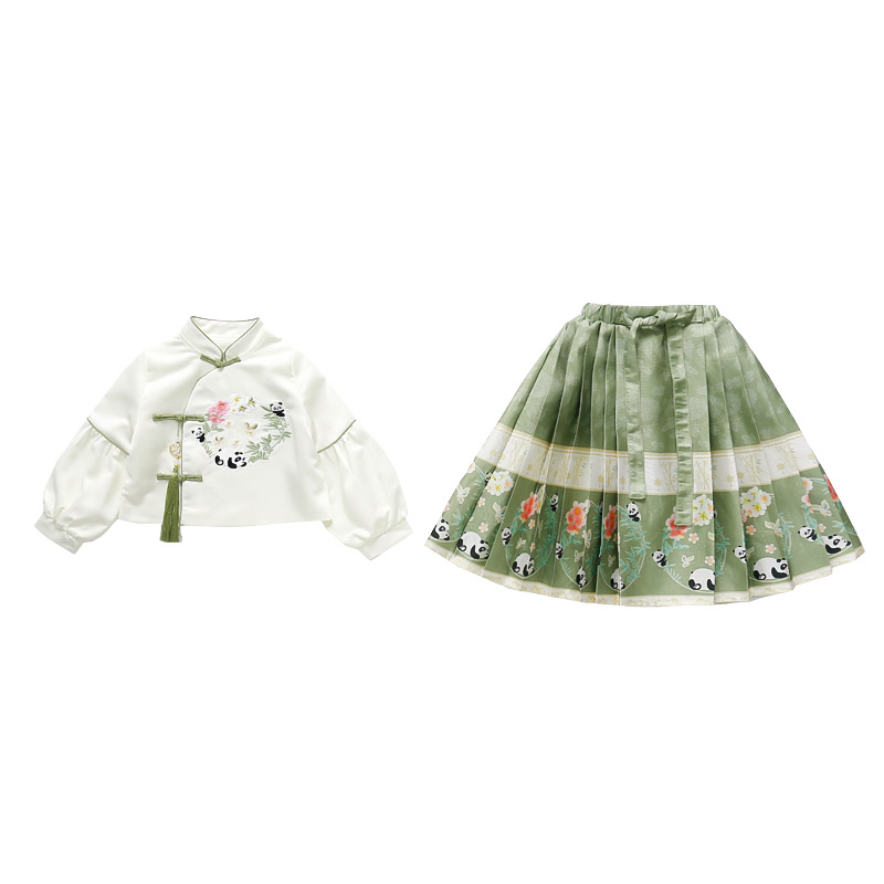 Детский комплект из двух предметов: юбка и топ PROTECTCAMEL, темно-синий clothing sets — фото 3