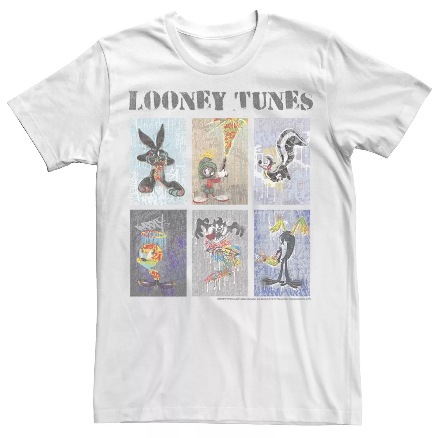 

Мужская квадратная футболка с рисунком Looney Toons Licensed Character