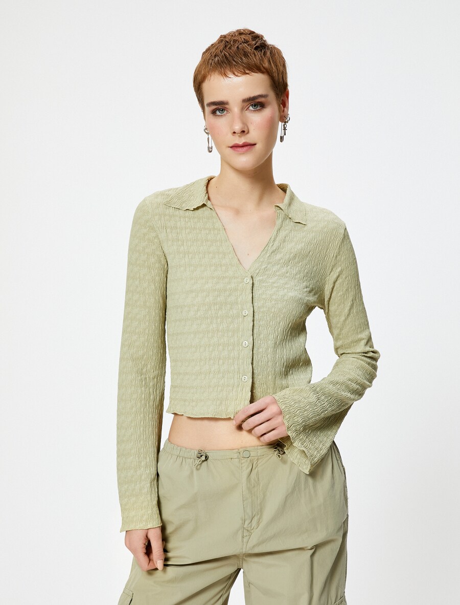 

Блузка Koton, зеленый