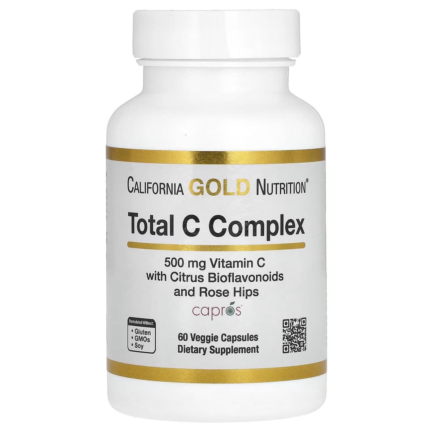 

Комплекс Total C, 500 мг, 60 растительных капсул California Gold Nutrition