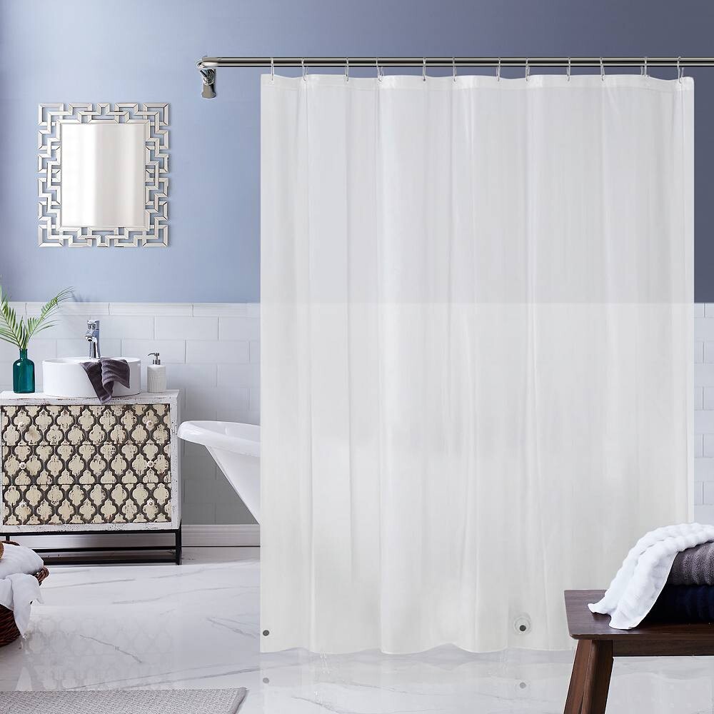 

Подкладка для занавески для душа Dainty Home тяжелая с намагниченным краем, белый