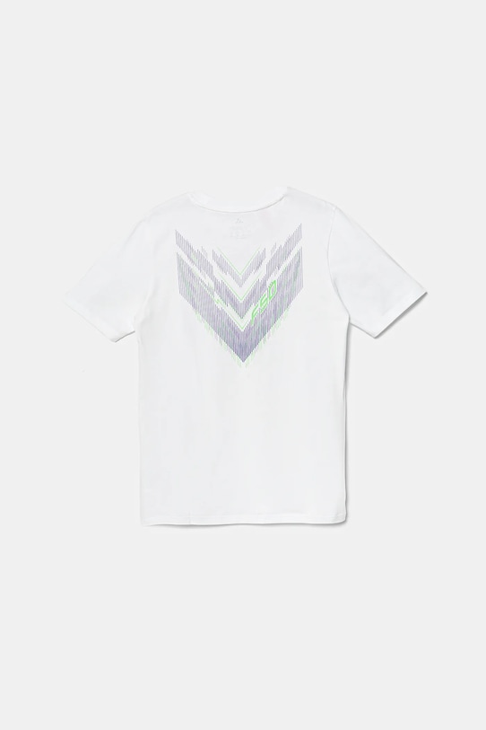 Детская хлопковая футболка Adidas Performance, белый — фото 2