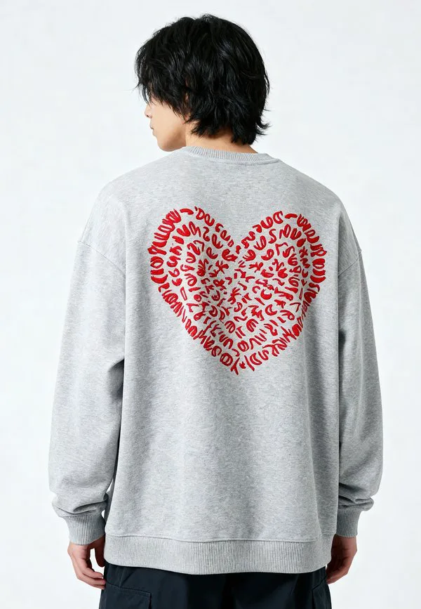 

Толстовка унисекс оверсайз с вышивкой corazon Mira Paris, Mottled Grey, Серый, Толстовка унисекс оверсайз с вышивкой corazon Mira Paris, Mottled Grey