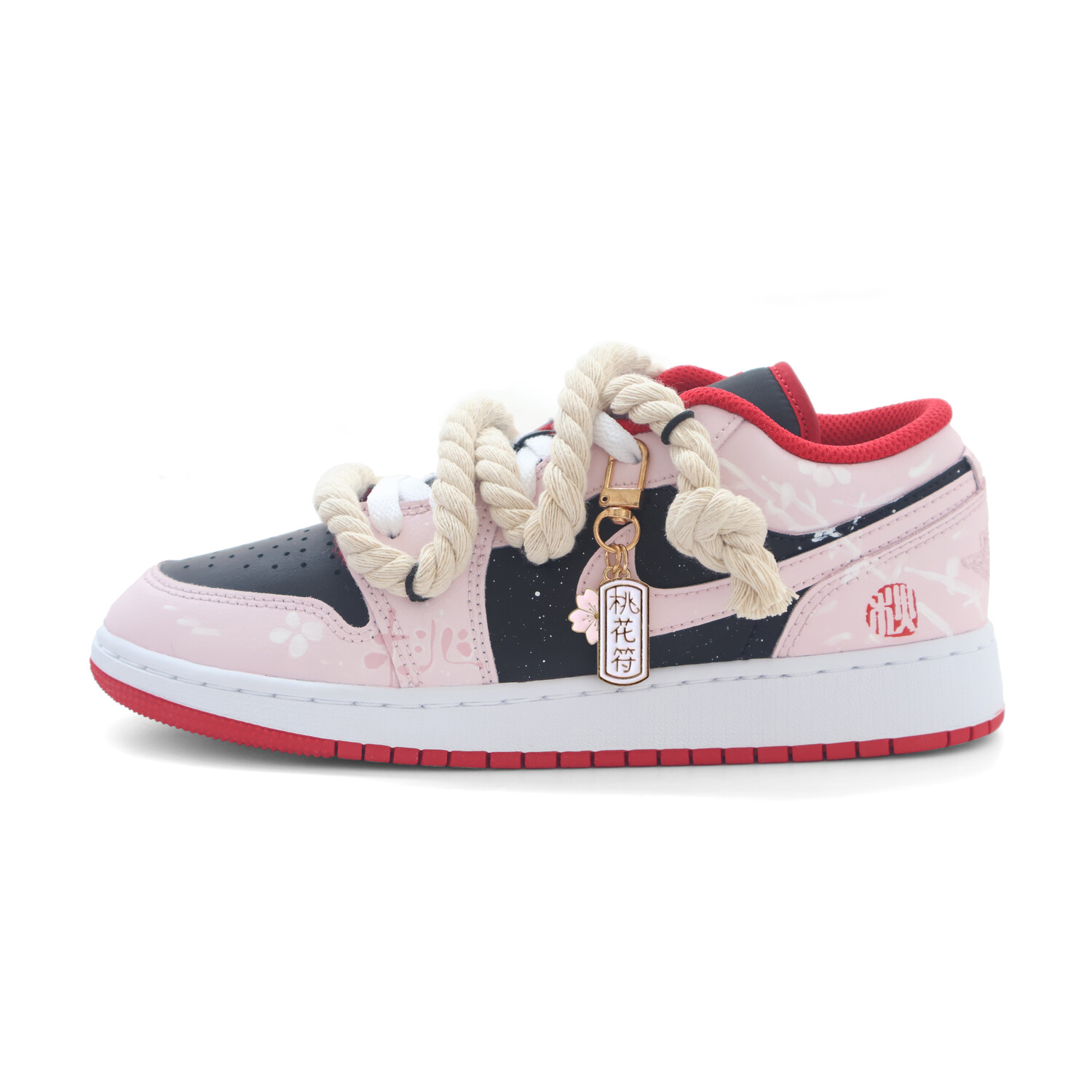 

Кроссовки Air Jordan 1 Kids' Basketball Shoes Grade School, розовый