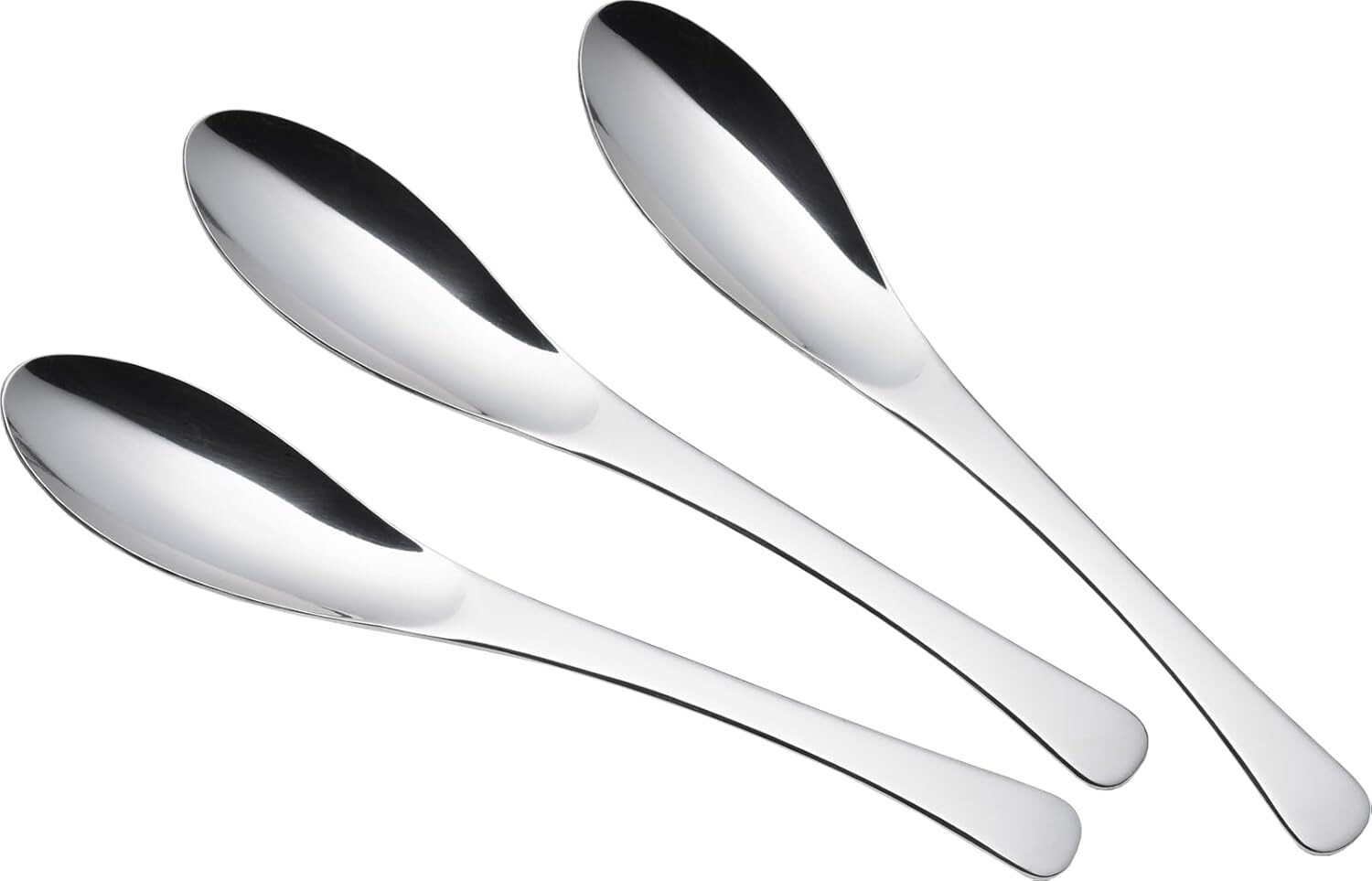 

Yoshikawa 3072084 Тонкая и удобная ложка для карри, набор из 3 шт., Silver