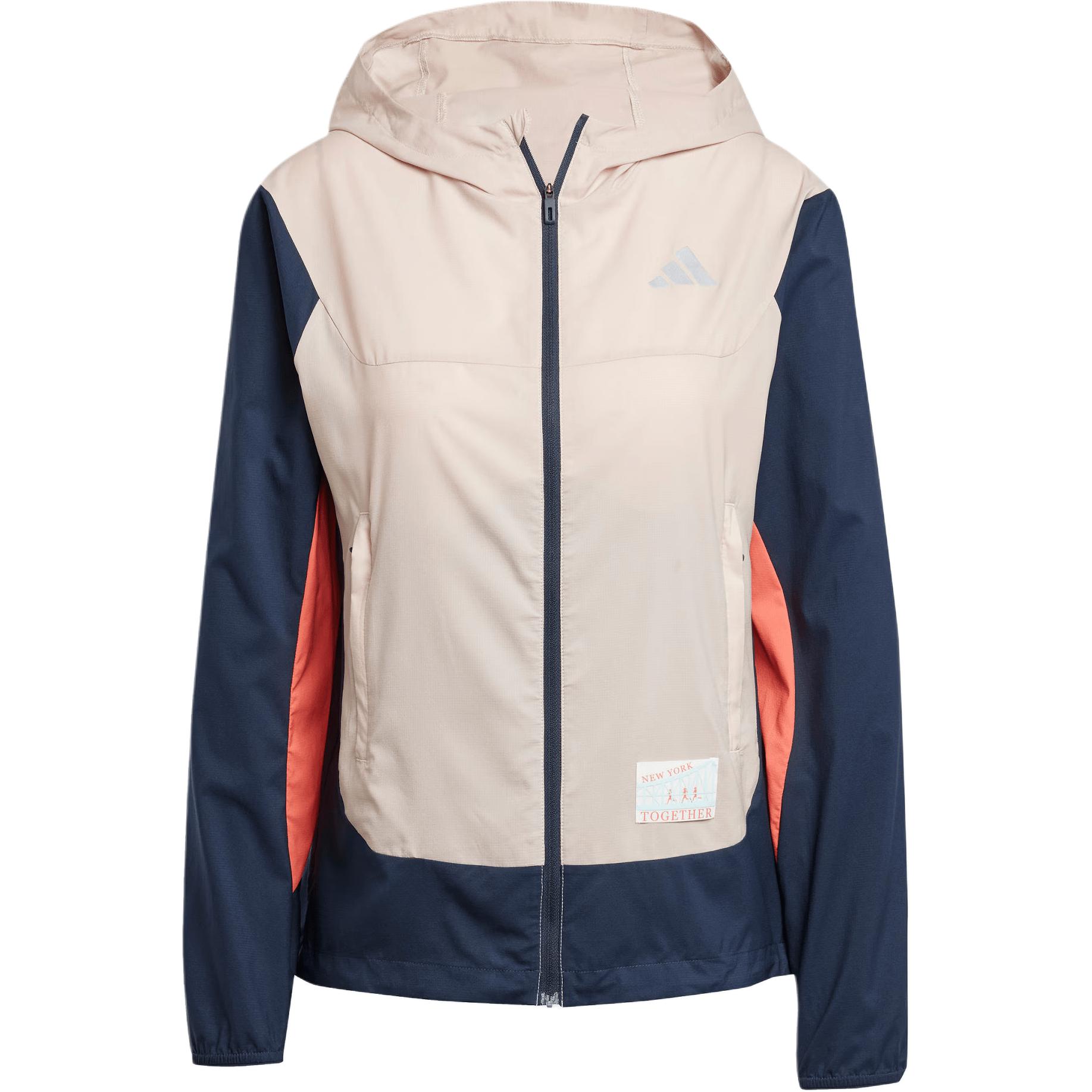 Куртка New York City FC FW24 Женская Тёмно-синий/Дивный Тауп/Светло-алый Adidas — фото 2