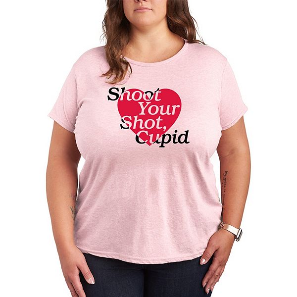 

Футболка Plus size с принтом "Shoot your shot cupid" Licensed Character, Heather Pink, Розовый, Футболка Plus size с принтом "Shoot your shot cupid" Licensed Character, Heather Pink