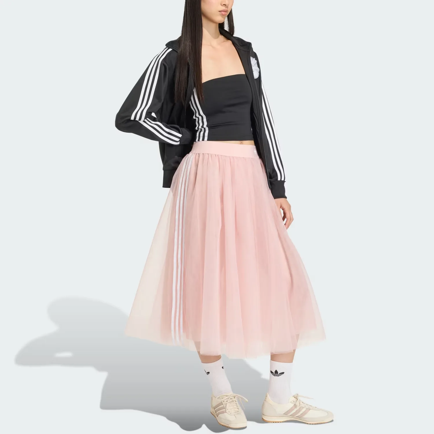 Тюлевая юбка Adidas Originals, Sand Pink — фото 3