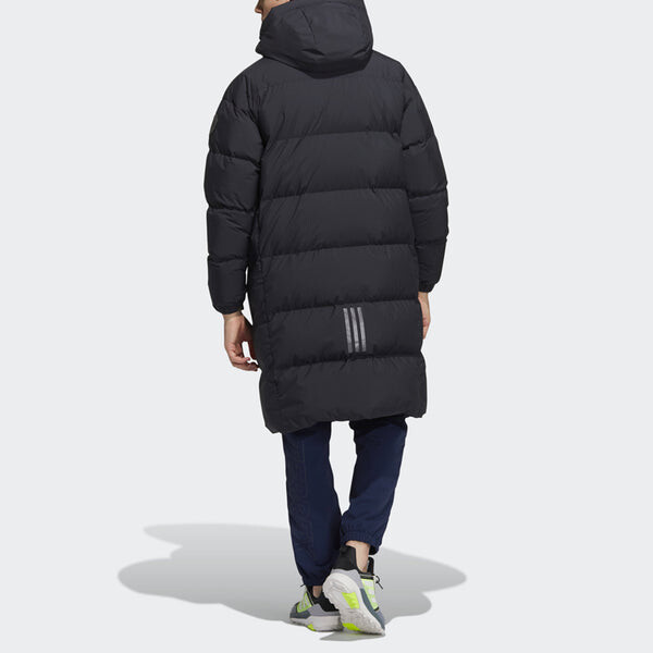 Пуховик adidas Unisex Gd Puffy Lg Co Hooded Down Jacket Black, мультиколор — фото 3