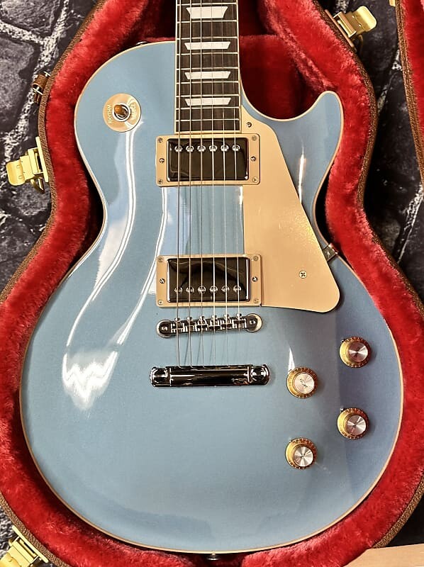 

Электрогитара Gibson Les Paul Standard '60s Plain Top Pelham Blue 2023 New Unplayed Auth Dlr 8lbs15oz #210