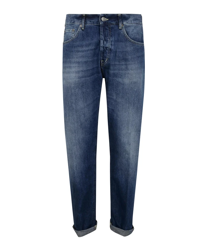 

Синие джинсы с пятью карманами и петлями для ремня. Dondup, синий