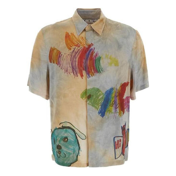 

Рубашка cartoon satin shirt Off-White, белый