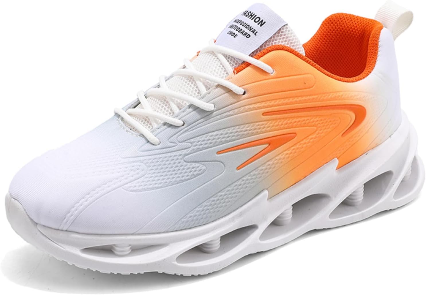 

Мужские легкие дышащие кроссовки с сеткой, стильные спортивные кроссовки с воздушной подушкой и амортизирующей подошвой, идеальные для спорта и повседневной носки Aokisx, оранжевый