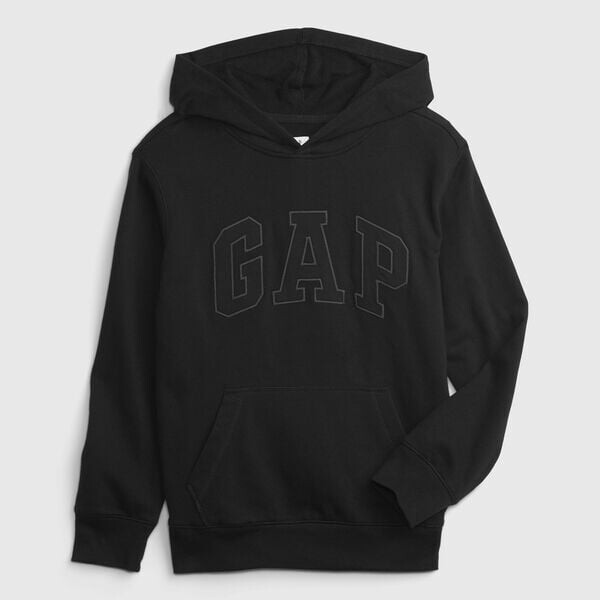 

Толстовка с капюшоном и вышитым логотипом Gap, черный