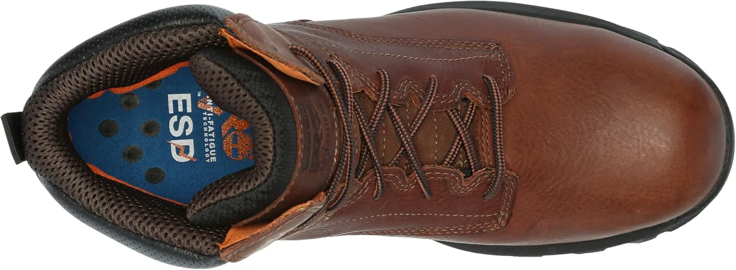 Мужские рабочие ботинки Timberland PRO Titan EV 6" с композитным носком, статически разряжаемые, для промышленного использования, коричневые, размер 8.5 Name ‎Timberland PRO, коричневый — фото 4