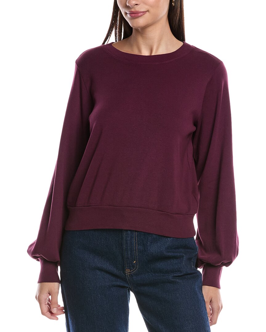 

Майкл Старс Маковый Рукав Пуловер Michael Stars, фиолетовый