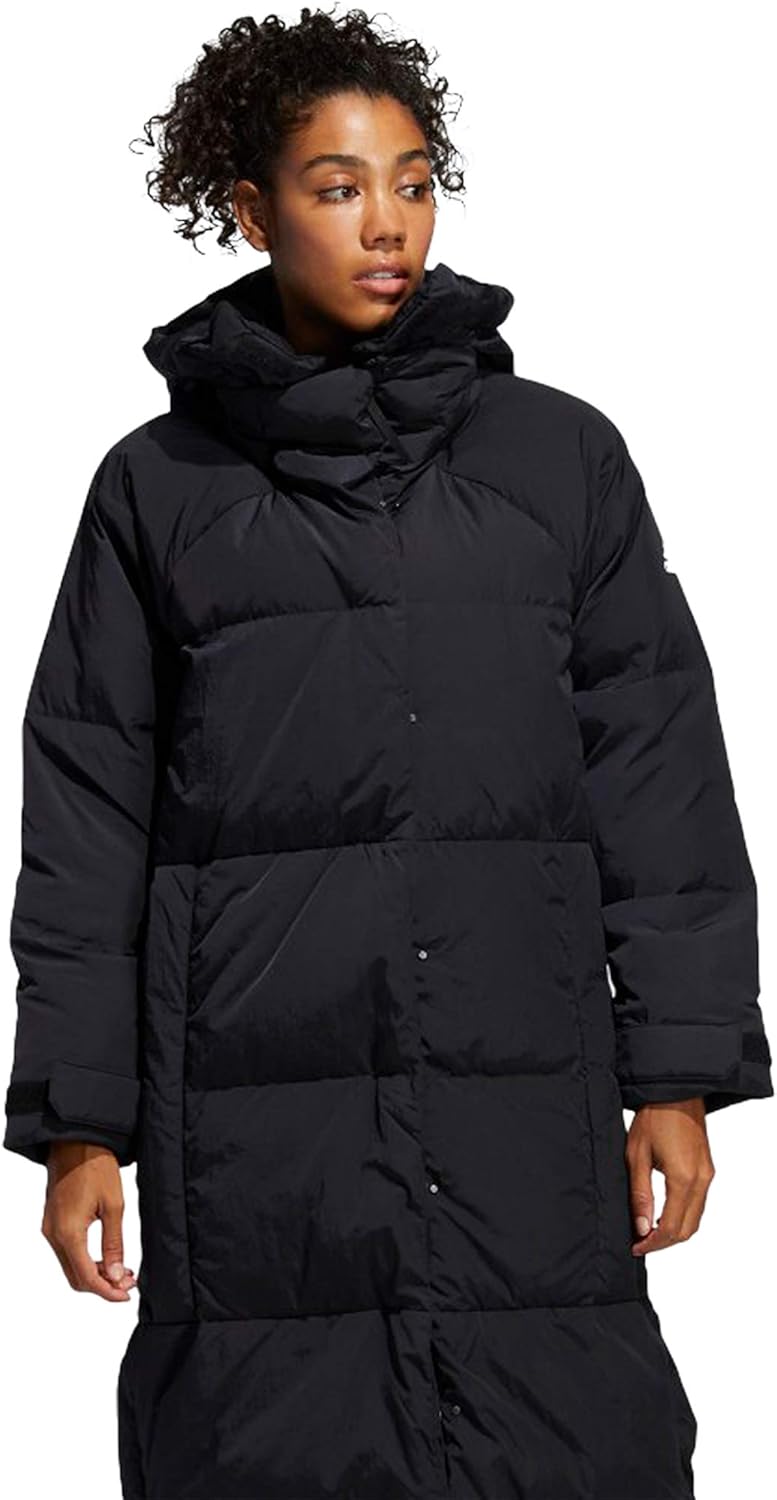 

Женская пуховая куртка Adidas длинная, черный