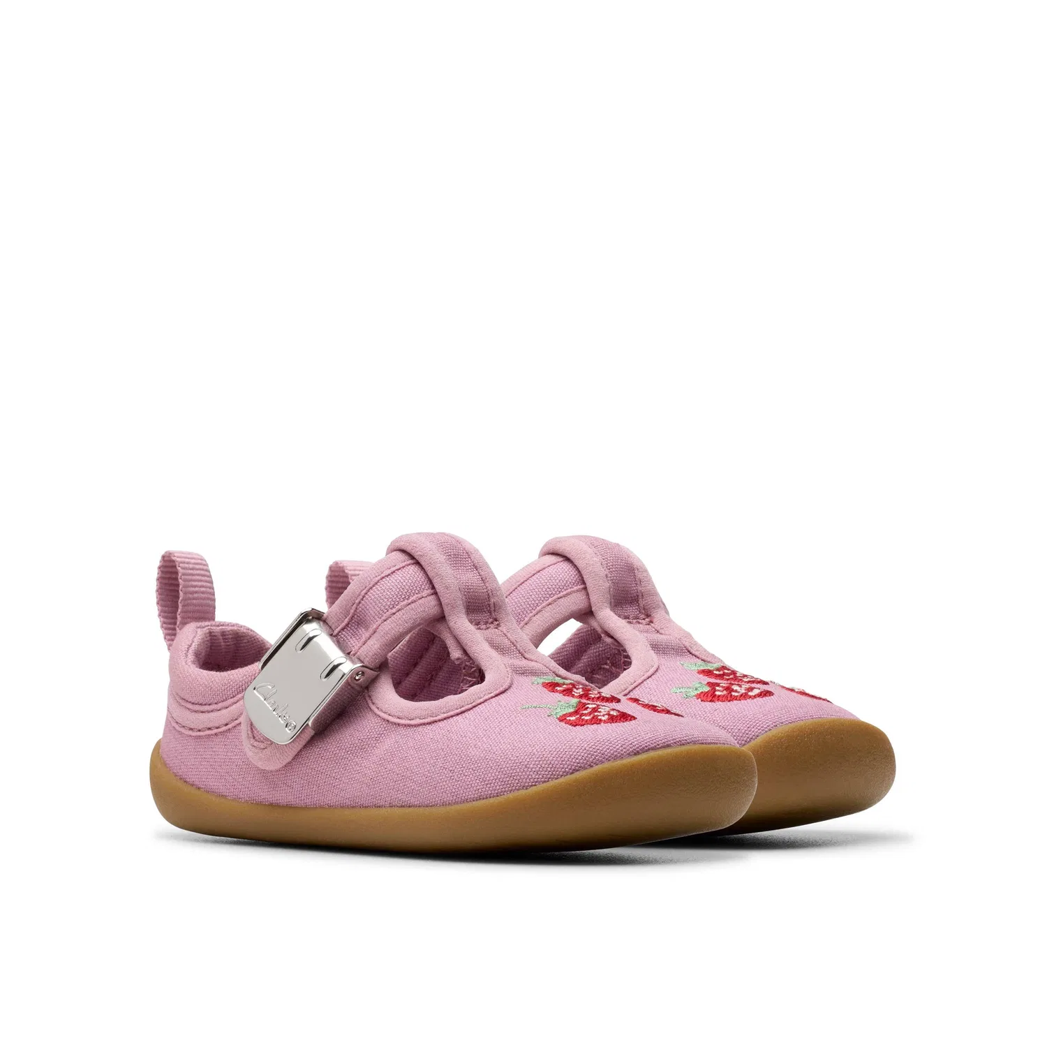Детские туфли-лодочки Roamer Grow розовые Clarks, розовый — фото 4
