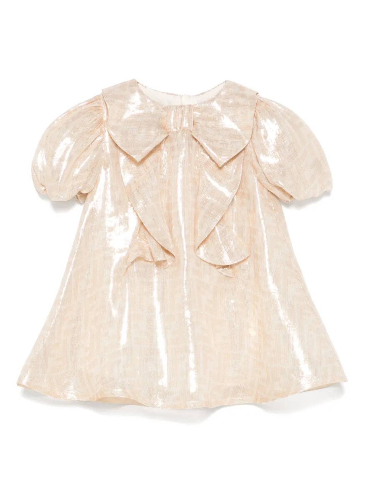 

Платье из ткани ламе Fendi Kids, золотой