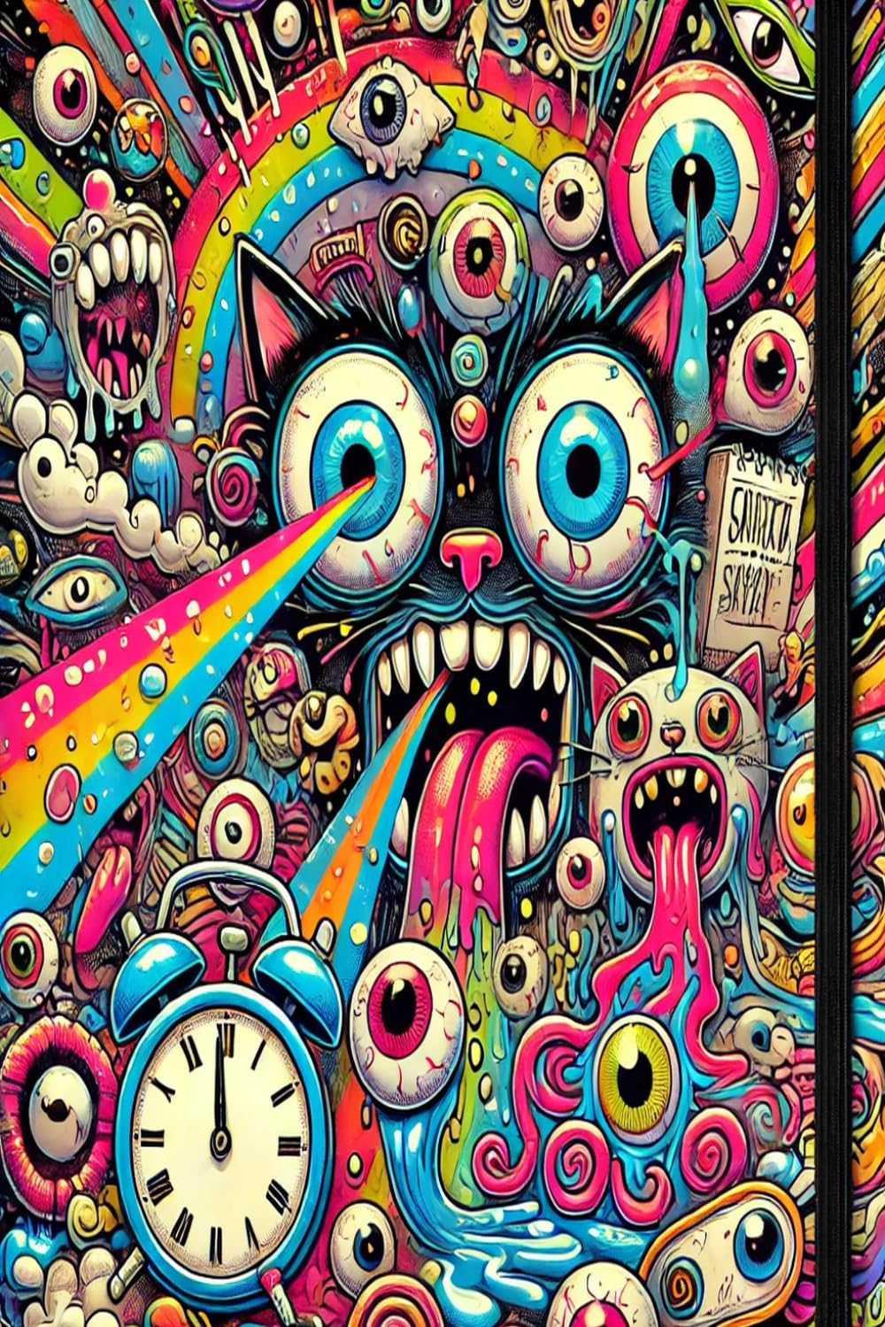 

Crazy Notebook: Lined Journal for Creative Minds | Psychedelic and Fun Writing Journal for School, Work, and Ideas: Fun Lined Notebook for Writing, ... Creative Ideas, Daily Planner, Gift for Arti (Independently published)