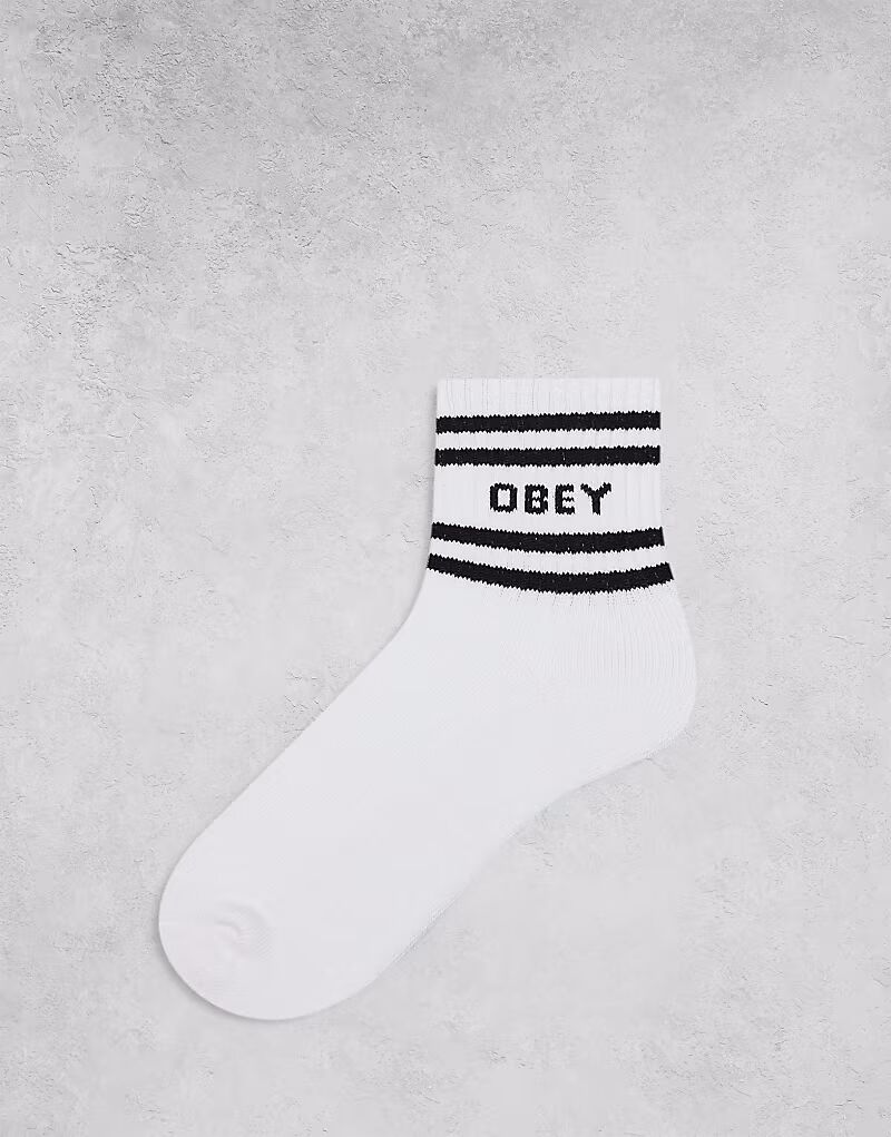 

Носки с логотипом Obey Coop белого цвета