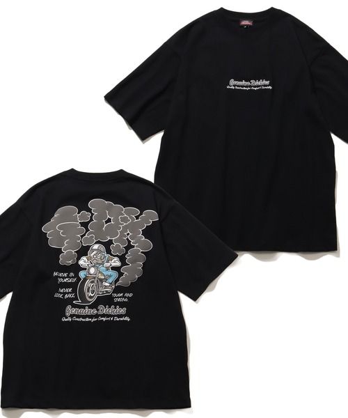 

Футболка с коротким рукавом, свободного кроя, с вышивкой и принтом Dickies, черный