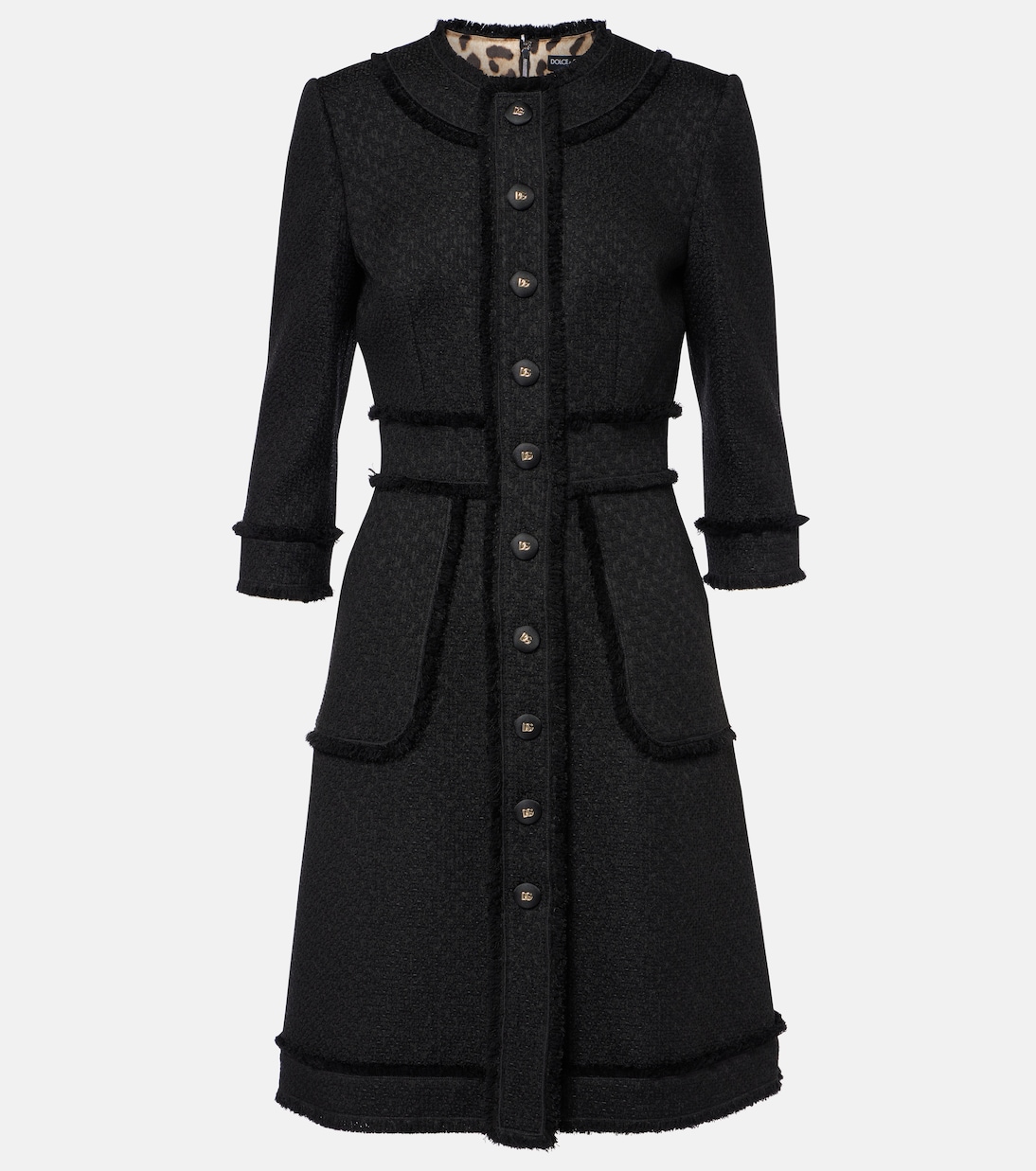 

Платье миди букле из смесовой шерсти DG Dolce&Gabbana, Nero