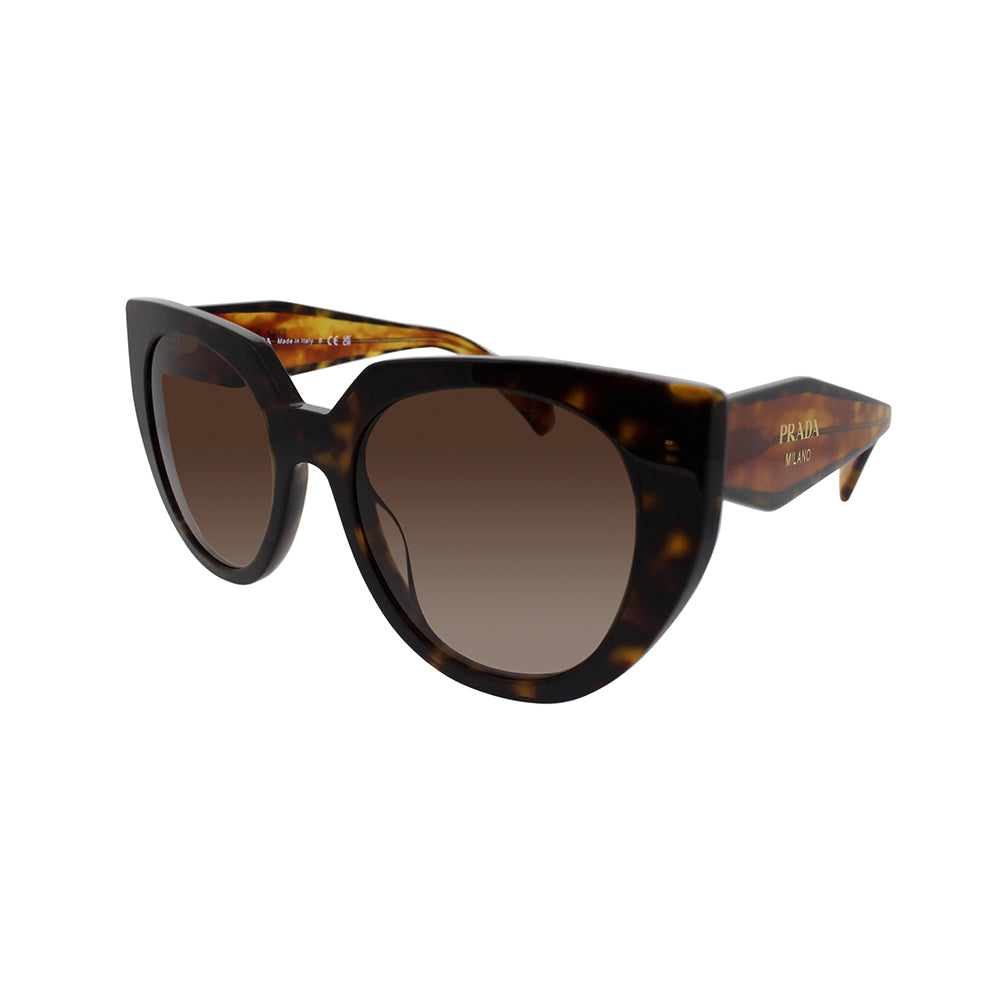 

Солнцезащитные очки Prada PR 14WS 2AU6S1 52 мм женские кошачий глаз, цвет tortoise