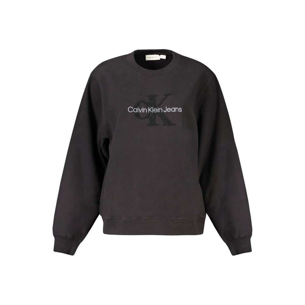 

Черный хлопковый женский свитер Calvin Klein
