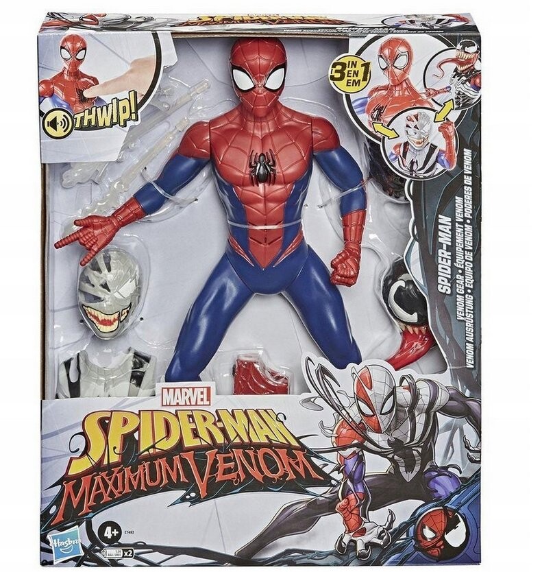 

Большая Фигурка Человека-Паука Венома Звуковые Аксессуары E7493 Hasbro