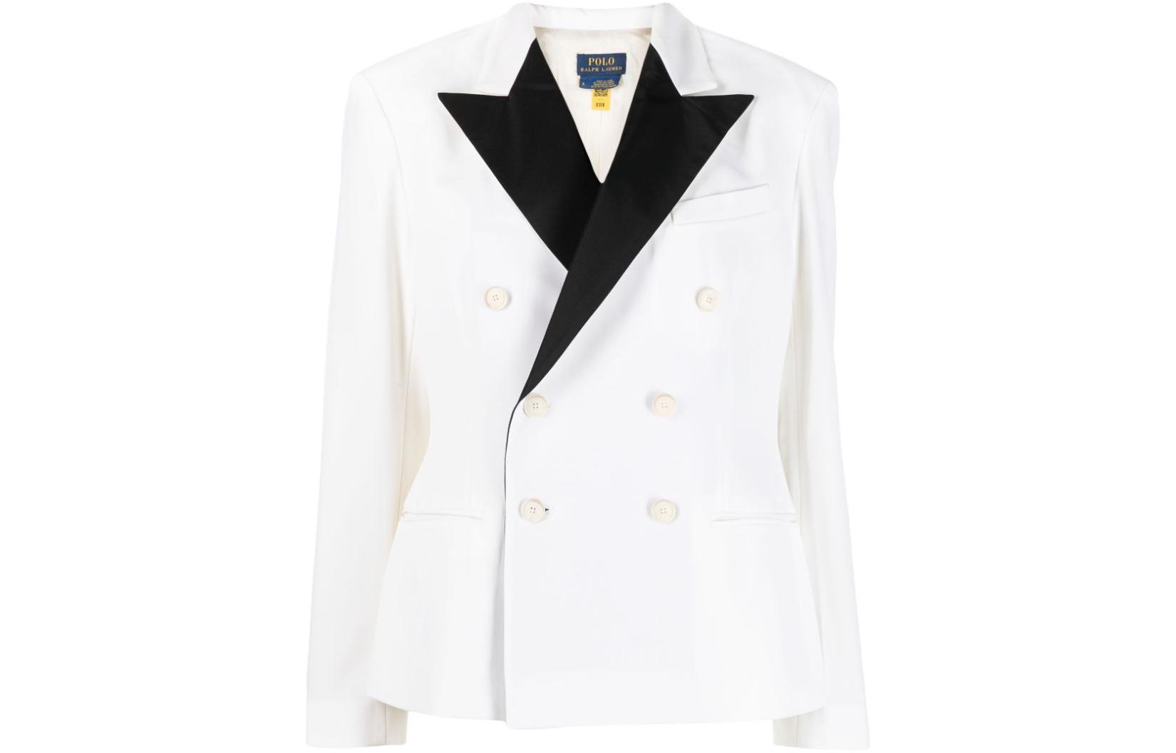Polo Ralph Lauren Куртка-пиджак SS23 Business Suit для женщин, белая — фото 3