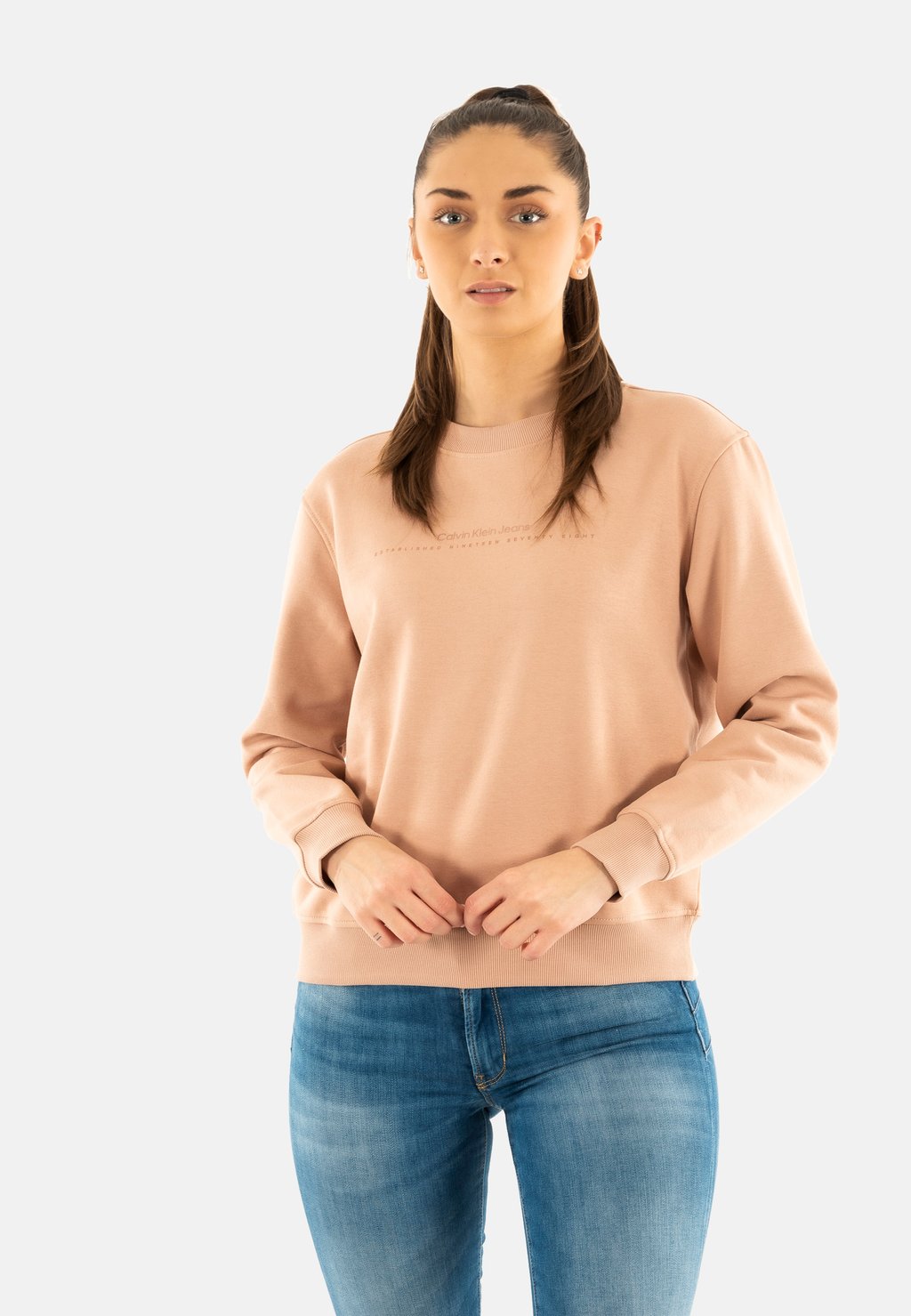 

Толстовка Calvin Klein Jeans, розовый