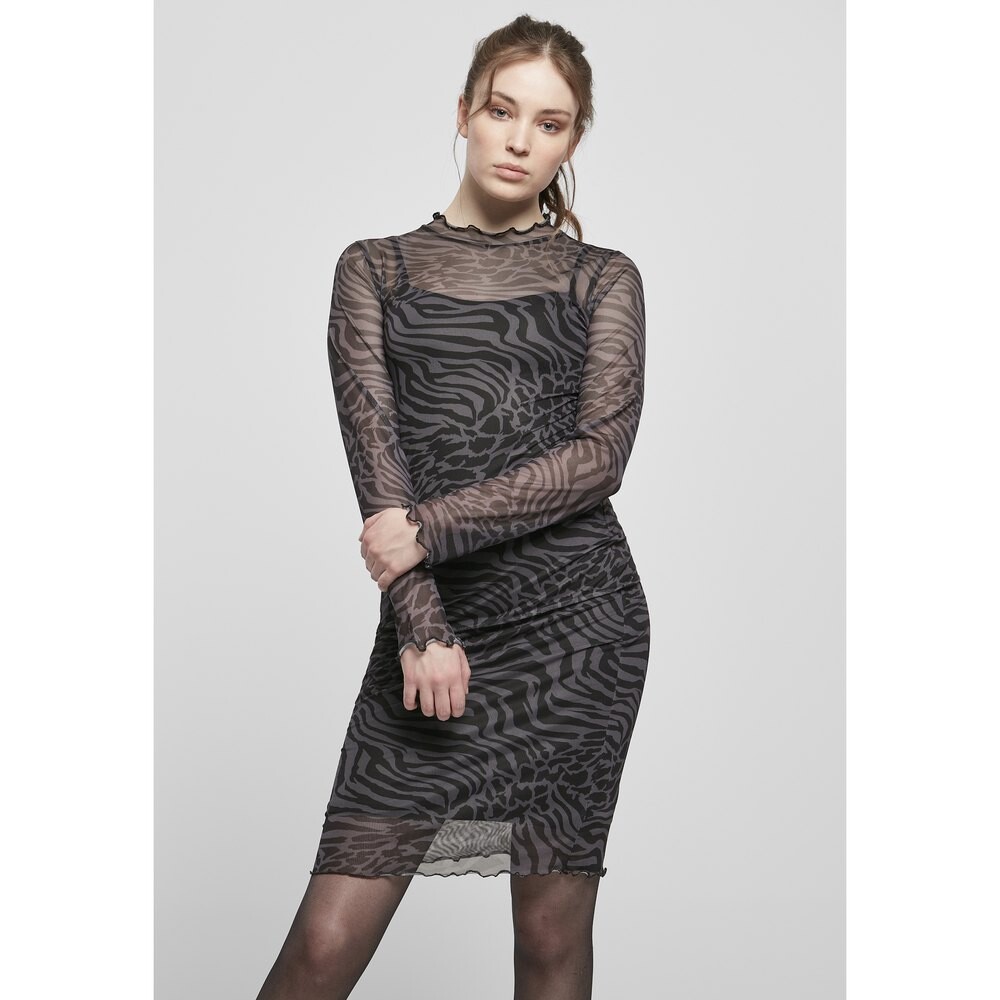 

Платье Urban Classics Aop Double Layer, серый