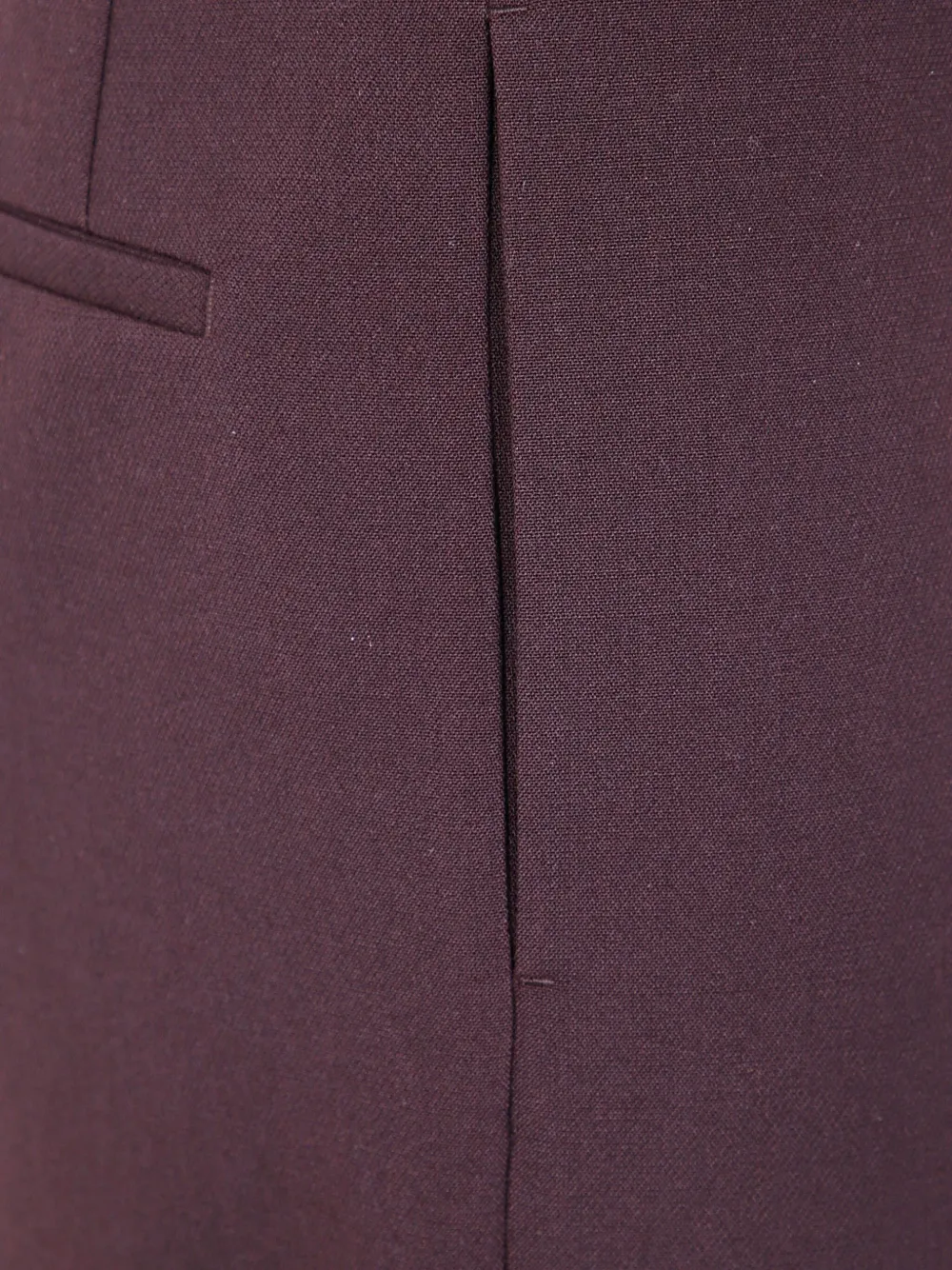 Шерстяные брюки с задними карманами Jil Sander, фиолетовый — фото 3