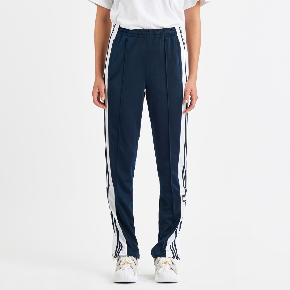 Трикотажные спортивные штаны женские темно-синие Adidas Originals — фото 3