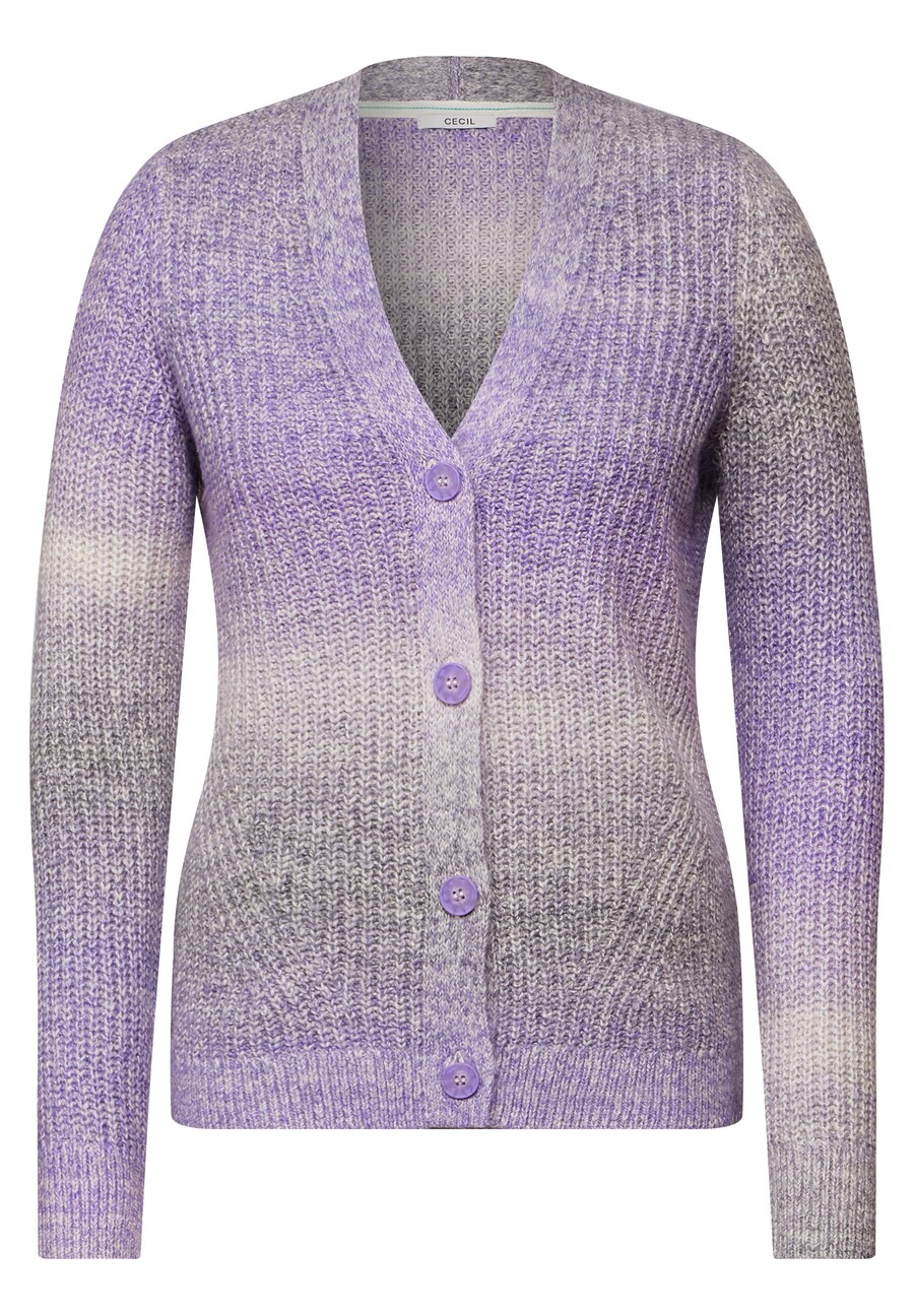 

Вязаный кардиган CECIL Knit Cardigan, цвет mottled grey/purple