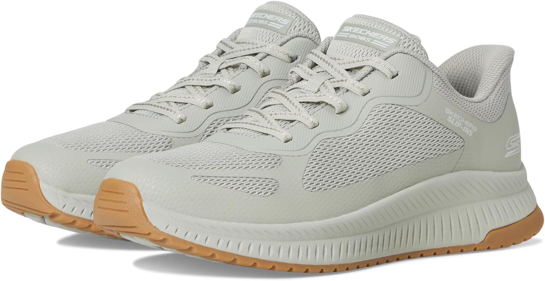 Кроссовки BOBS from SKECHERS Women's Hands Free Slip-Ins Bobs Squad 4 - Staple Look, Olive