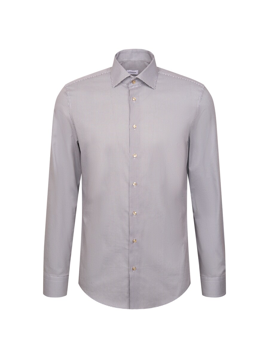 

Рубашка делового кроя Slim Fit SEIDENSTICKER Schwarze Rose, светло-серый