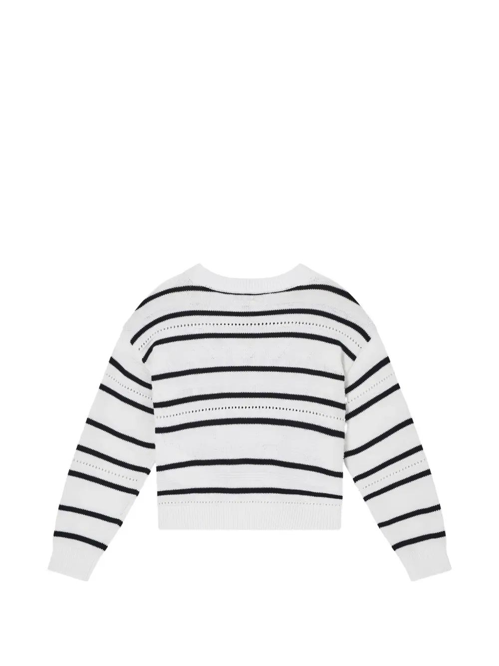 Свитер в полоску Emporio Armani Kids, белый — фото 2