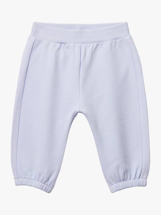 

Детские джоггеры 3D с зауженным низом из хлопковой смеси Benetton, Blue