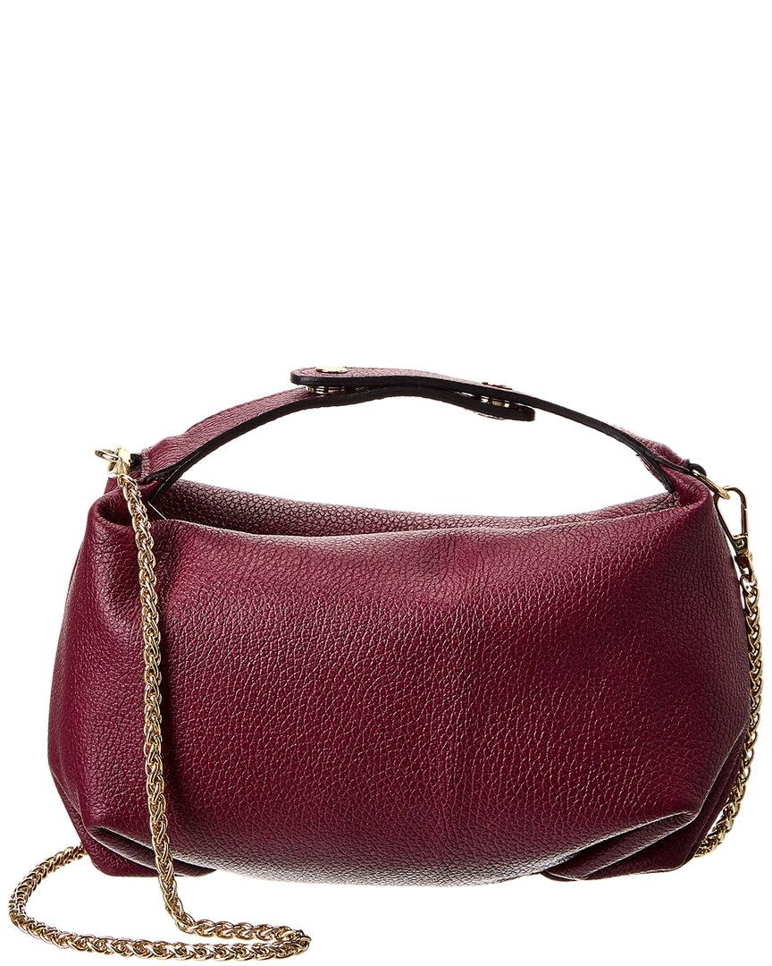 

Итальянская кожаная сумка с верхней ручкой Italian Leather, красный