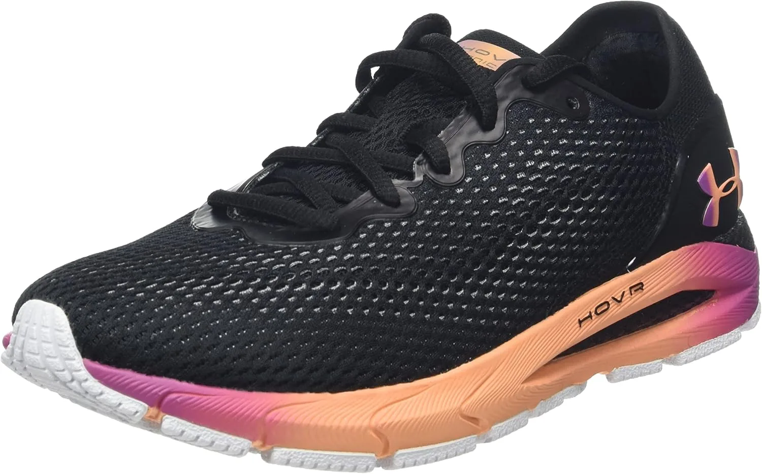 Мужские дышащие кроссовки Under Armour UA HOVR Sonic 3 со встроенным датчиком, обеспечивающие легкий и амортизирующий бег, белый/черный/серый