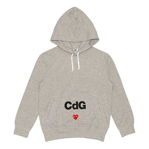 

Толстовка x cdg logo drawstring hoodie 'grey' Comme Des Garcons Play, серый