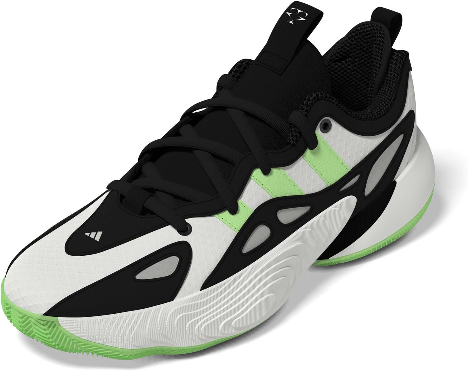 Кроссовки adidas Trae Unlimited 2, цвет Cloud White/Green Spark/Off-White