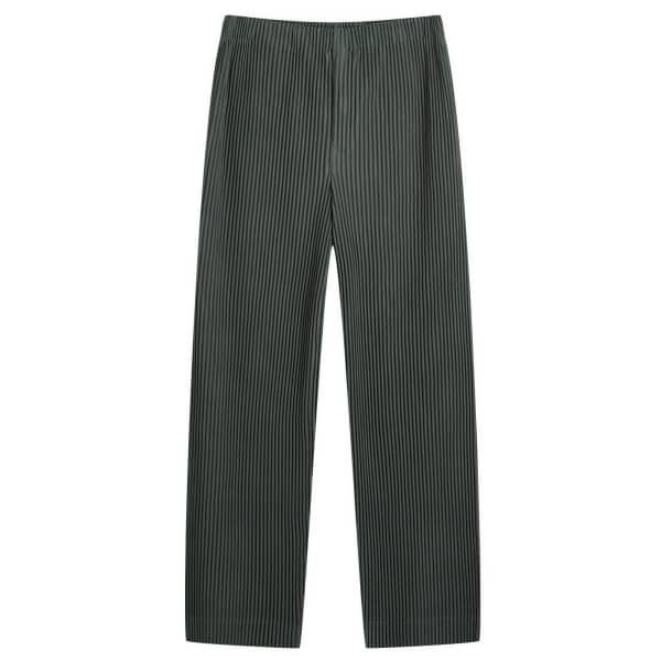 

Узкие брюки со складками Homme Plissé Issey Miyake, зеленый