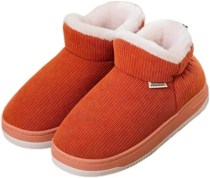 

Зимние ботинки Bridge Cutters для женщин и мужчин, вельветовые снегоступы, толстая подошва, мягкие и пушистые ботинки, уютные тапочки, обувь с толстой подошвой, кроссовки для прогулок на открытом воздухе, походные и туристические ботинки, оранже...