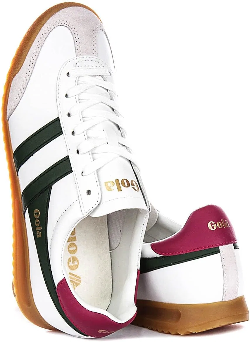 Кроссовки Gola Grandslam Elite CLB621WT, 2-White Green — фото 4