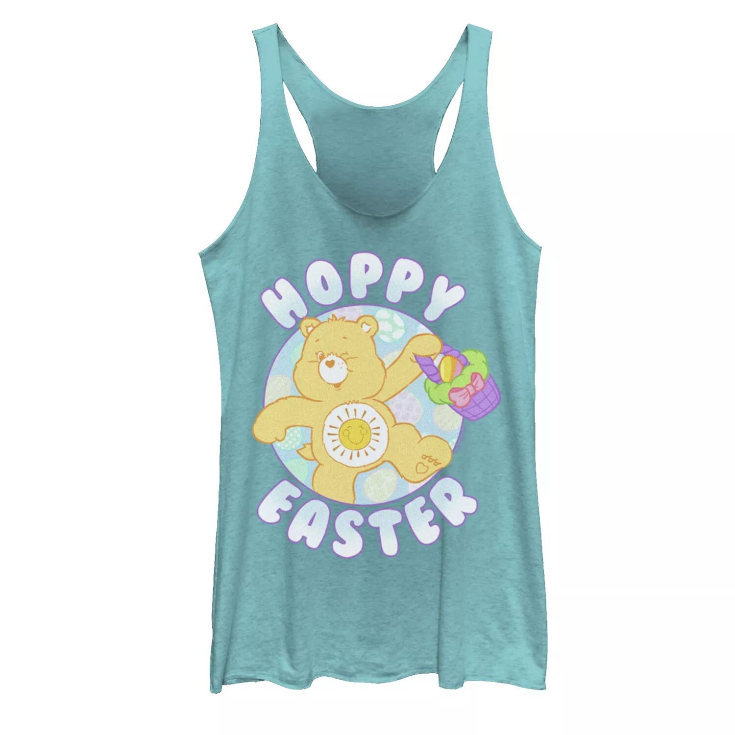 

Майка на бретелях с гоночной спиной и принтом Care Bears Hoppy Пасха для юниоров Licensed Character